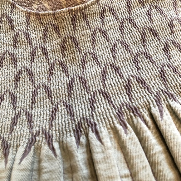 Max Studio Mint Green and Gray Smocked Sleeveless Tank top with Slight Flair - Picture 8 of 15